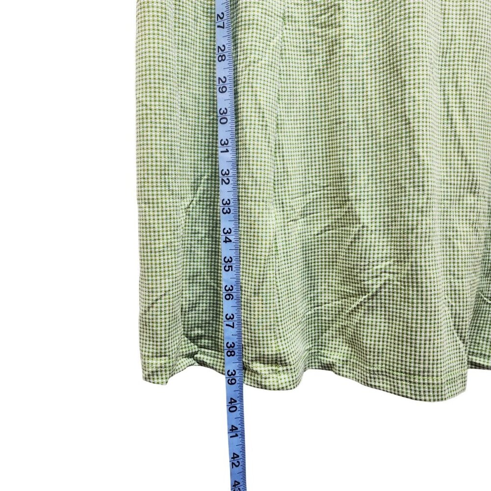 Roschico Green Sleeveless Midi Dress  Tie Back & V-Neckline Size 4XL EcoSoft - Picture 5 of 6